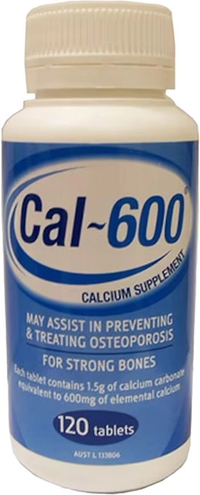 Cal-600 Calcium 120 Tablets