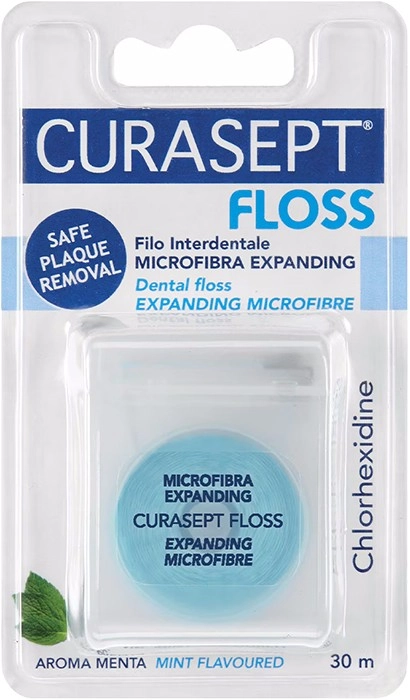 Curasept Expanding Microfibre Floss with Chlorhexidine 1 Pack