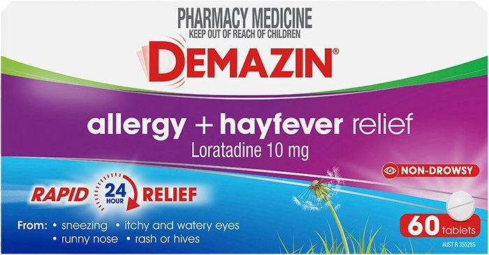 Demazin Allergy + Hayfever Rapid Relief 60 Tablets