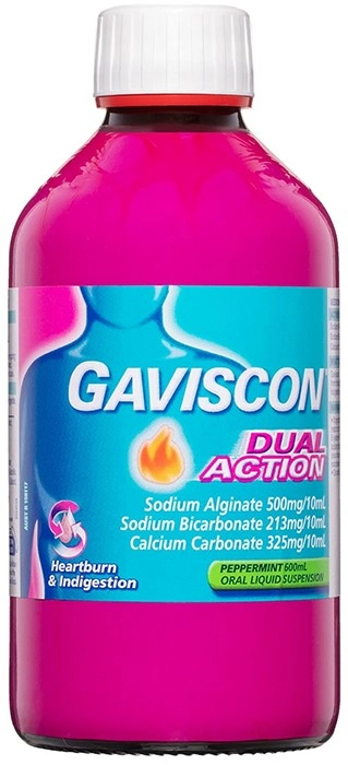 Gaviscon Dual Action Liquid Peppermint 600ml  