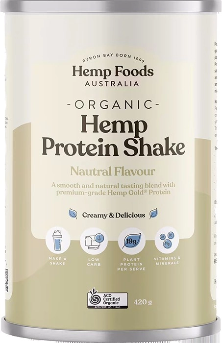 Hemp Foods Australia Organic Hemp Protein Powder Natural 420g