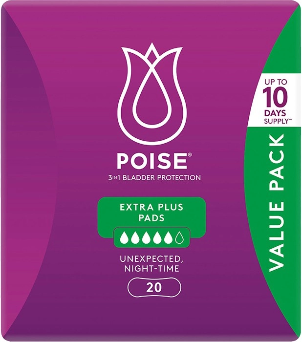 Poise Pads Extra Plus 20 Pack