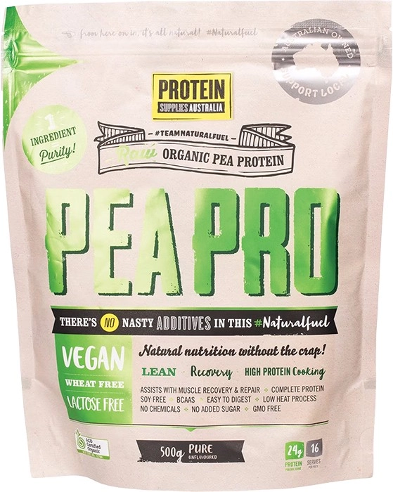 Protein Supplies Australia PeaPro Vegan Pea Protein Powder 500g