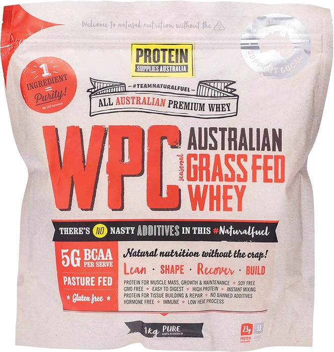 Protein Supplies Australia Whey Protein Concentrate Unflavoured 500g