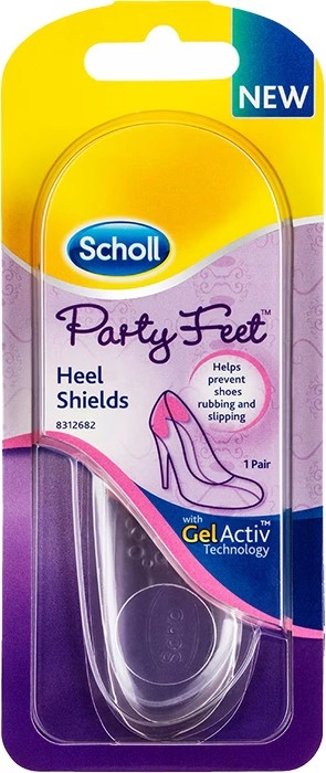 Scholl Party Feet Invisible Gel Heel Shields 1 Pair