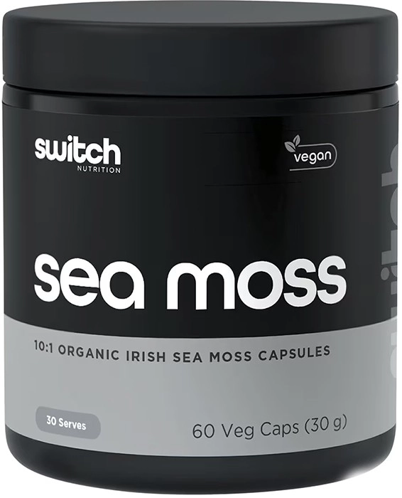 Switch Nutrition 10:1 Organic Irish Sea Moss 60 Capsules