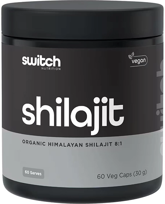 Switch Nutrition Organic Himalayan Shilajit 8:1 - 60 Capsules