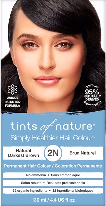 Tints of Nature 2N Natural Darkest Brown Permanent Hair Colour 130ml