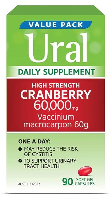 Ural High Strength Cranberry 60000mg 90 Capsules