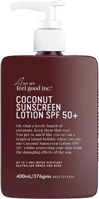 We Are Feel Good Inc. Coconut Sunscreen Lotion SPF50 400ml