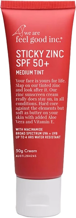 We Are Feel Good Inc. Sticky Zinc SPF50 Medium Tint 50g