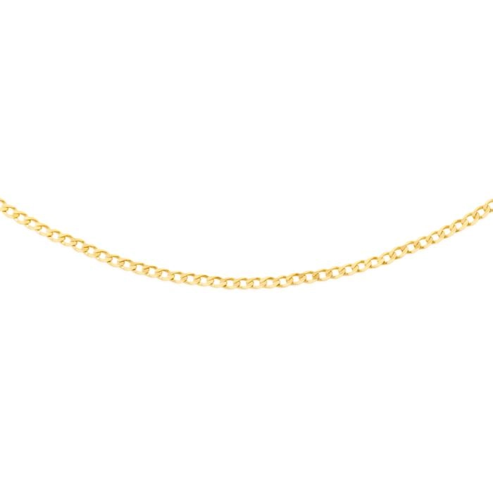 9ct Gold 45cm Solid Curb Chain