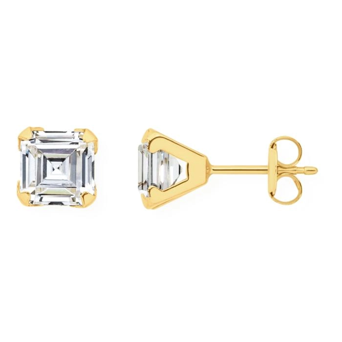 9ct Gold Cubic Zirconia Stud Earrings