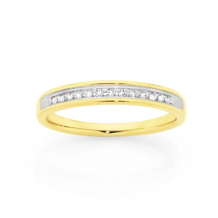 9ct Gold Diamond Miracle Set Band