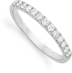 Alora 14ct White Gold 1/3 Carat TW Lab Grown Diamond Band