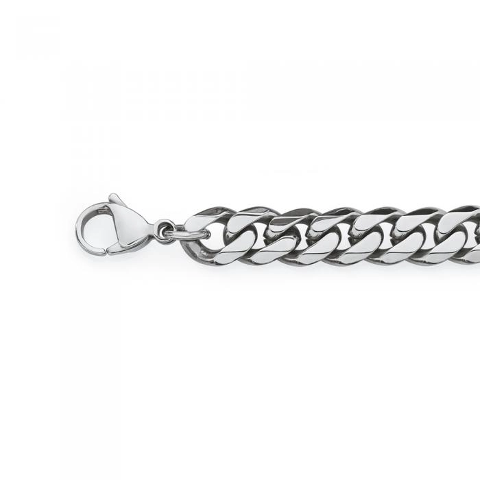 Stainless Steel 22cm Curb Men's Bracelet