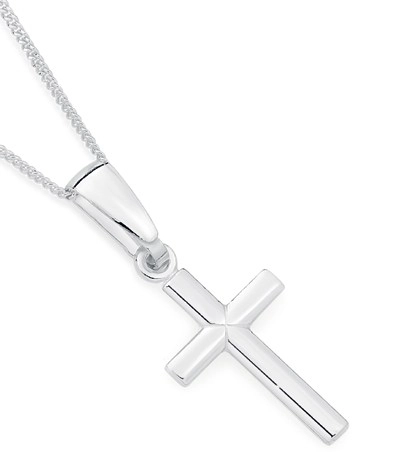 Sterling Silver 16mm Cross Pendant