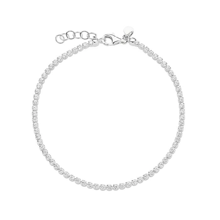 Sterling Silver Full Cubic Zirconia Bracelet