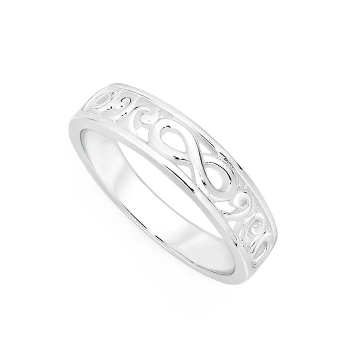 Sterling Silver Infinity Scroll Ring