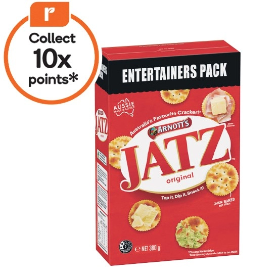 Arnott's Jatz Original Entertainers Pack 380g