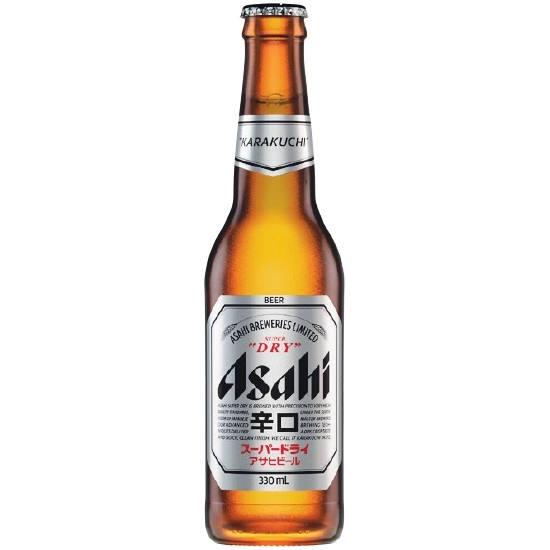 Asahi Super Dry Lager Bottles 24x330ml