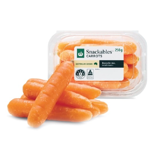 Australian Snackables® Carrots 250g Pack