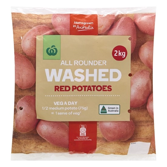 Australian Washed Red Potatoes 2 kg Pack