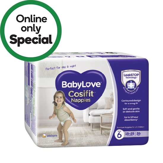 Babylove Cosifit Nappies Pk 26-48