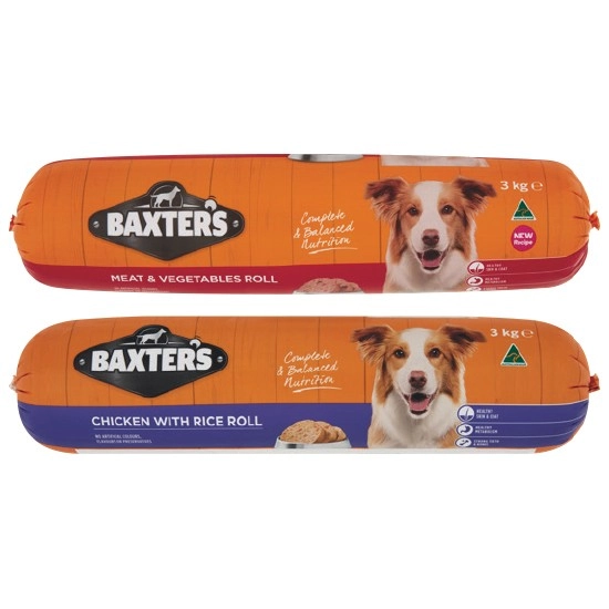 Baxter’s Dog Food Roll 3 kg