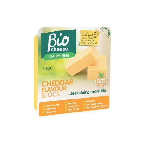 Bio Cheese Cheddar Block 200g