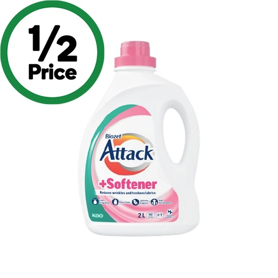 Biozet Attack Plus Laundry Liquid 2 Litre or Powder 2 kg