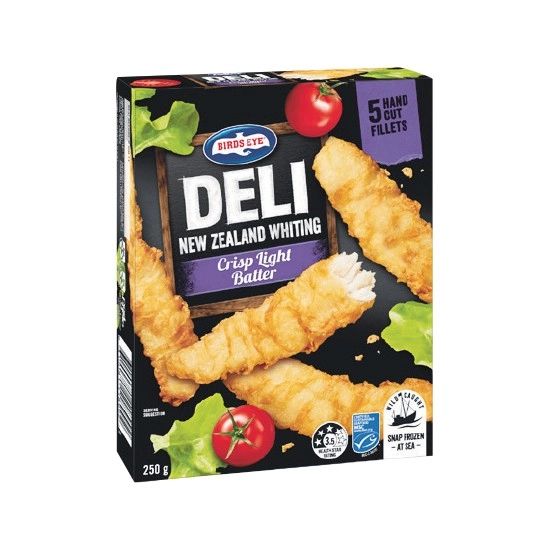 Birds Eye Deli Fish or Snacking Varieties 225-250g – From the Freezer