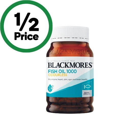 Blackmores Odourless Fish Oil 1000mg Capsules Pk 200~