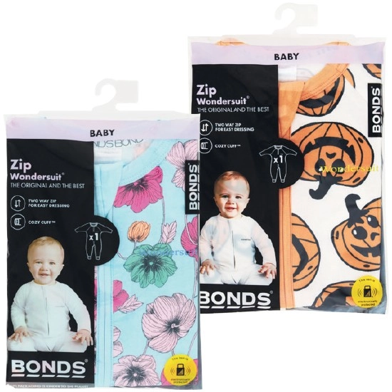 Bonds Zippy Wondersuit Assorted Pk 1