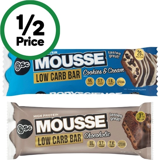 BSc High Protein Low Carb Mousse Bar 55g†