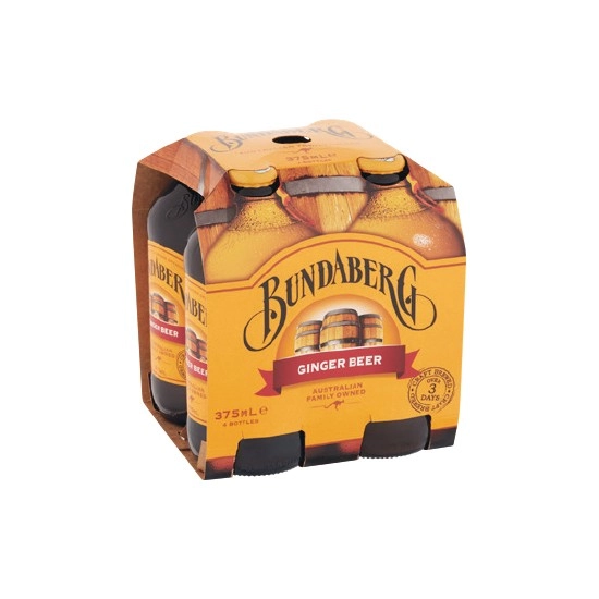 Bundaberg Ginger Beer or Sparkling Mixers Varieties 4 x 375ml