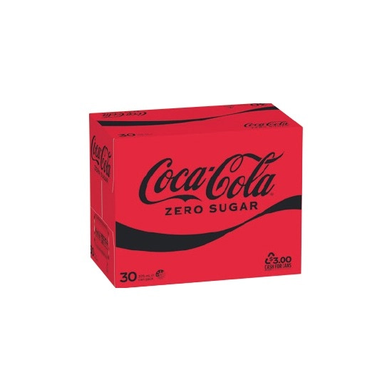 Coca-Cola Classic, Diet or Zero Sugar Soft Drinks Varieties 30 x 375ml