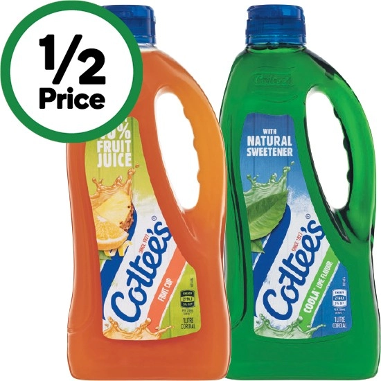 Cottee’s Cordial 1 Litre