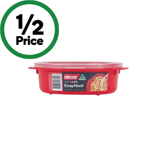 Decor Microsafe Microwavable Round Container 750ml