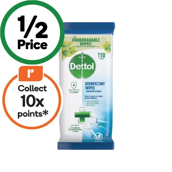 Dettol Disinfectant Wipes Pk 110