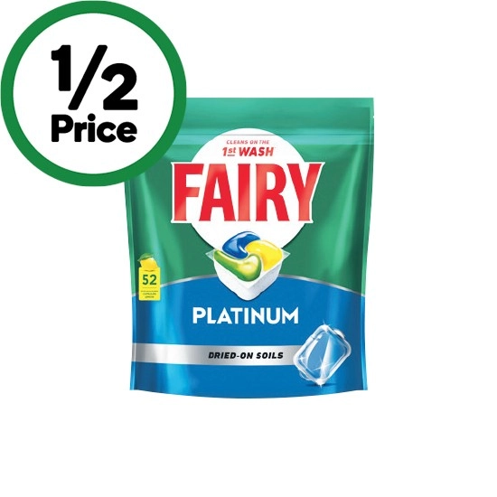 Fairy Platinum Dishwasher Tablets Pk 52