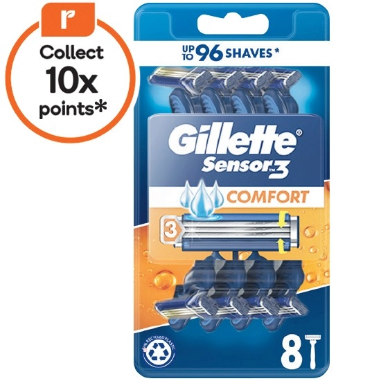 Gillette Sensor3 Comfort Razor Pk 8