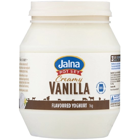 Jalna Premium Vanilla Yoghurt 1 kg – From the Fridge