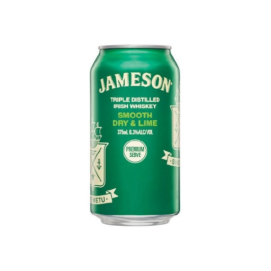 Jameson Smooth Dry & Lime 6.3% Cans 10x375ml