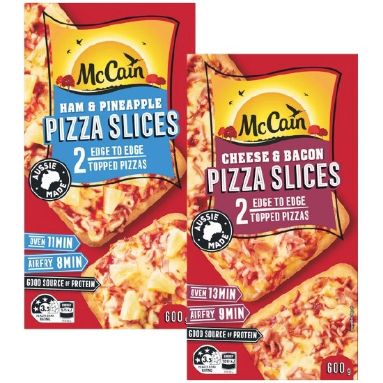 McCain Pizza Slices 540-600g – From the Freezer