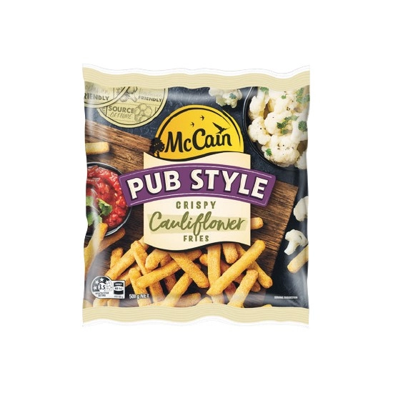 McCain Pub Style Crispy Broccoli or Cauliflower Fries 500g – From the Freezer