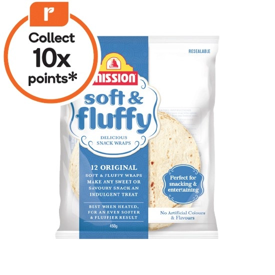 Mission Wraps Soft & Fluffy 450g Pk 12