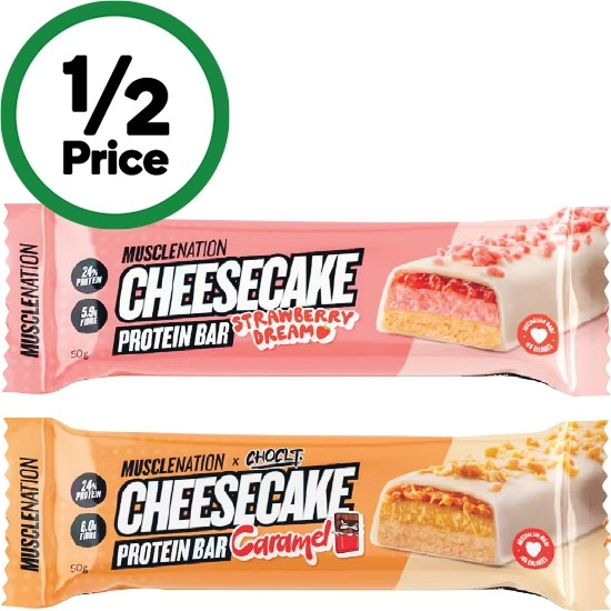 Muscle Nation Cheesecake Protein Bar 50g†