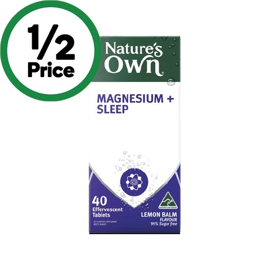 Nature's Own Magnesium + Sleep Effervescent Tablets Pk 40~