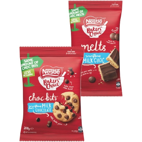 Nestle Baking Chocolate Blocks, Melts or Bits 180-290g